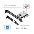 Miniatyrbillede 1 af 5: 2.5g Single Port Gigabit Lan Port 2500m Desktop Server Gaming Gaming Lan Io-pce225-