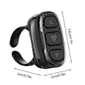 Miniatyrbillede 5 af 5: Trådløs Fingertip Fjernbetjening Ring Bluetooth Ring Scroller Side Vender Stabil Forbindelse Trådløs Side Vender Sort