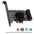 Pikkukuva 4 / 4: PCIe - SATA3.0 10-Port SATA III 6Gbps -ohjainkortti PCI Expressille