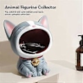 Miniatyrbillede 4 af 5: Sød Kat Statue Ornament Opbevaring, Moderne Resin Kunst Skulptur Skrivebordsopbevaring, Store Mund Katte Samlerfigurer-A