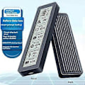 Miniatyrbillede 2 af 5: M.2 NVME/NGFF SATA SSD Kabinet med Skærm Intelligent Digital Sundhedsdetektion USB3.2 Gen2 Type-C 10Gbps