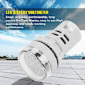 Miniatyrbillede 3 af 5: Rund LED Signallampe AC Digital Display Voltmeter Indikator (hvid)