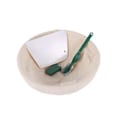 Miniatyrbillede 1 af 4: 23 cm Brød Hævekurv Sæt Surdejskurv + H Skr + Linnedklæde Til Dej