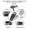 Miniatyrbillede 4 af 5: EMF Meter Magnetisk Feltdetektor Med 9V Batterier Spøgelsesjagt Paranormalt Udstyr--