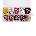 Miniatyrbild 4 av 5: Gitarrplektrum 1 Ask Fodral 40 Stycken Plektrum Tor Mix 0.58-1.5
