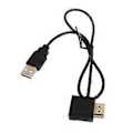 Miniatyrbillede 1 af 5: 50CM HD Output Adapterkabel Han til Hun med USB 2.0 Interface TPE og Metal HD Output Kabel Konverter til TV
