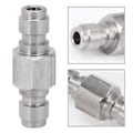 Miniatyrbillede 4 af 5: 2 stk. Pcp Begge Ender Nnect Adapter Mindre Stål Dobbelt Nippel
