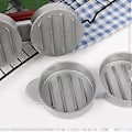 Miniatyrbillede 3 af 5: Mini Hamburgerpresser Nonstick 3 Slot Små Bøffer Presse Triple Bøf Maker Form Maskine Kød Kitc