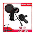 Miniatyrbilde 2 av 5: Qs-s4 36v-60v Tommelgass LCD Display Meter Kit For Zero 8 9 10 8x 10x Elektrisk Sparkesykkel 6pin Dis