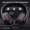 Pikkukuva 2 / 5: Peliheadset PS4:lle, Kuulokkeet Xbox One S:lle 3,5 mm Langallinen Yli Pään Stereopelikuulokkeet Mikrofonilla, Mikrofonin Äänenvoimakkuuden Säätö PC:lle Xboxille