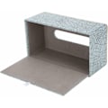 Miniatyrbild 4 av 5: Rektangulär läder servettbox (polgrön - is sprickor mönster) - Fei Yu