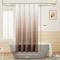 Miniatyrbillede 5 af 5: Bruseforhæng Vandtæt Polyester Tekstil Badeforhæng 150x180cm Mugbestandig Gradient Brun