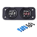 Miniatyrbillede 1 af 5: LED Digital Display Voltmeter Bil Motorcykel Spændingsmåler Panel Meter Spændingsmåler Volt Detektor Tester Monitor Paneler