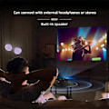 Miniatyrbild 3 av 3: YT200 LED Videoprojektor Stöd Teater Telefonskärm Mediaspelare Barn Hem Kabelansluten Projektor
