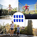 Miniatyrbild 5 av 5: Trampolin skyddskåpa lock lock trampolin stolpe topplock panda cup räcke topp