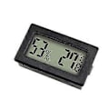 Miniatyrbillede 1 af 5: Digitalt Termometer Hygrometer, Mini Rumtemperaturmåler Indendørs Fugtighedsmåler Til Drivhuse Biler Hjemmekontor (2 stk, Sort)