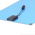 Miniatyrbillede 2 af 4: Fleksibelt solpanel kit fotovoltaisk modul bærbar oplader til RV camping vandreture 15W 18V