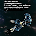 Miniatyrbillede 4 af 5: CS2 High Fidelity Kablede Hovedtelefoner In-ear 1dd Dynamisk Hifi Subwoofer Ørepropper Løb Støjreducerende Hovedtelefoner Sort
