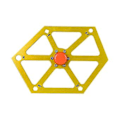 Miniatyrbild 2 av 5: Linjal Skärmaskin Bordsågsjustering Med Magnetisk Hexagonal Linjal i Aluminiumlegering Guld