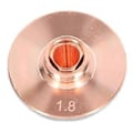 Pikkukuva 1 / 4: Laser-suutinleikkauskoneen pääleikkuri, kaksoisoptinen kuitu, kromattu kupari, 1,8 mm / 0,07 tuuman aukko