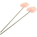 Miniatyrbillede 2 af 5: 2 stk. Kunstig Anthurium Buket Til Hjem R Brude Bryllup Fl Arranme