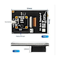 Miniatyrbild 5 av 5: 3,5 tums skärm för 4b 3b+ pekskärm 450x320 Lcd Spi Ive med pekpenna