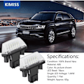 Pikkukuva 2 / 4: 2 kpl vasemman ja oikeanpuoleinen 18 LED-auton rekisterikilven valolamppu C3 2002-2009 / BERLINGO / 306 307 406 5008..