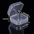 Miniatyrbilde 2 av 4: Pp Transparent Plast Mini Oppbevaringsboks 3.5*3.5*1.7cm (transparent) 50 stk (4-d-w)