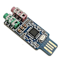 Miniatyrbillede 1 af 5: 2 stk. Cm108 Usb Lydmodul Driver Til Bærbar Computer