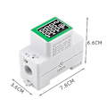 Miniatyrbild 2 av 5: AC Digital Display -funktions Rail Meter AC50-300v/100a Er