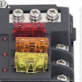 Miniatyrbillede 2 af 4: 6-vejs sikringsblok ATC ATO bladsikringsboks Vandtæt 12V24V DC med LED-indikator til biler
