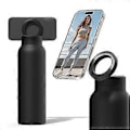 Miniatyrbillede 3 af 5: Sort 720ML Kedel Magnetisk Suge Mobiltelefonholder Vand 04 Rustfrit Stål Kop Bilkedel