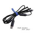 Miniatyrbillede 5 af 5: 1,9 m USB-kabel nylonflettet ledningsudskiftningsledning til Razer til Wolverine til Xbox One Gaming Controller reparationsdel Acce