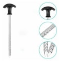 Miniatyrbilde 3 av 5: Teltplugger 12 stk Teltplugger Jernplugger Telt Jordplugger 21cm Teltkrok Teltfesteplugger for Paraplyskog, Gressmark, Gress, Sa