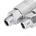 Miniatyrbilde 4 av 4: Luftslangekoblinger 2 Ekstern Tilkobling 2 Ekstern Plugg 3/8 Tommers NPT Industriell Luftkompressor Hurtigkoblingskoblinger