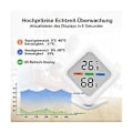 Miniatyrbild 3 av 5: Digital Rumstermometer Hygrometer Bärbar Rumstermometer För Inomhusbruk Kontor Sc