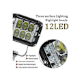 Miniatyrbillede 4 af 5: Auto Triple Side Ed Burst Blinkende Stroboskoplys