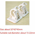 Miniatyrbild 4 av 5: Självhäftande krokar Gardinstångshållare Stång, Draperi Hook Cases Gardinstång Väggmonterade Fästen & Fixeringar Stånghållare, 8-pack-Fei Yu