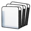 Miniatyrbillede 1 af 5: 3-pak Scrapbog Papir Opbevaringsorganisator, Udvidende Papir til 12 X 12 Ark, Scrapbog Papir Opbevaring Sort