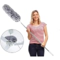 Miniatyrbilde 2 av 5: Støvtørker Teleskopisk Vaskbar, Støvvisker Mikrofiber Rustfritt Stål Teleskopstang Og Bøyelig Hjørnekost, Støvtørker