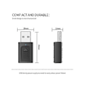 Pikkukuva 3 / 5: 4-in-1 USB Bluetooth 5.0 -vastaanotinlähetinadapteri 3,5 mm PC:lle, TV:lle, PHS:lle, kotiin ja autoon
