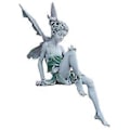 Miniatyrbilde 2 av 5: Harpiks Håndverk, Blomsterfe Hage Ornamenter, Turek Sittende Fe Statue