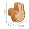 Miniatyrbillede 5 af 5: Trækroge med tegneseriefigurer, multifunktionelle søde kaniner, stærk bæreevne, robuste vægkroge til entré, badeværelse, soveværelse