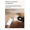 Pikkukuva 5 / 5: Vinyyli Bluetooth-kaiutin Retro Korkealaatuinen Mini Audio Kannettava Kellokaiutin Tukee TF-korttia /AUX, Pinkki