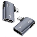 Miniatyrbild 3 av 5: 2 st OTG-adapter för 90 graders vänster/höger vinkel Micro-USB till USB OTG-adapter för Android-telefon och surfplatta