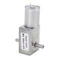 Pikkukuva 1 / 4: DC-vaihteistomoottori, kaksoisakseli, säädettävä pyörimissuunta, neliömäinen turbiini, kierukkavaihde, nopeudenalennusmoottori DC24V 40RPM
