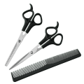 Miniatyrbilde 1 av 5: Hårklippesakssett, frisørsakssett for menn, kvinner, kjæledyr, hjem, salong, barber, blå