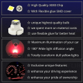 Miniatyrbilde 3 av 4: 10 stk Rød T3 Base Led Bil Dashbord Led Pære Dashbord