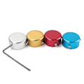 Miniatyrbilde 2 av 5: 4 stk Gitarpedaler Fotbryter Topp Aluminium Legering Gitar Effekt Fot Neglehette For Gitar Effekter