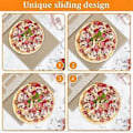 Miniatyrbild 4 av 4: Non-Stick Pizzaspatel, Glidande Pizzaspade med Degbricka, Glidplatta för Hemmakökugnsbakning
